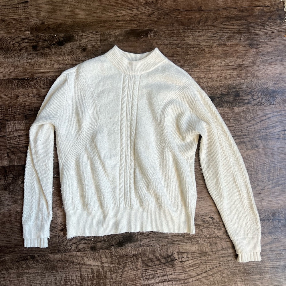 St. John's Bay Cream Turtleneck Sweater